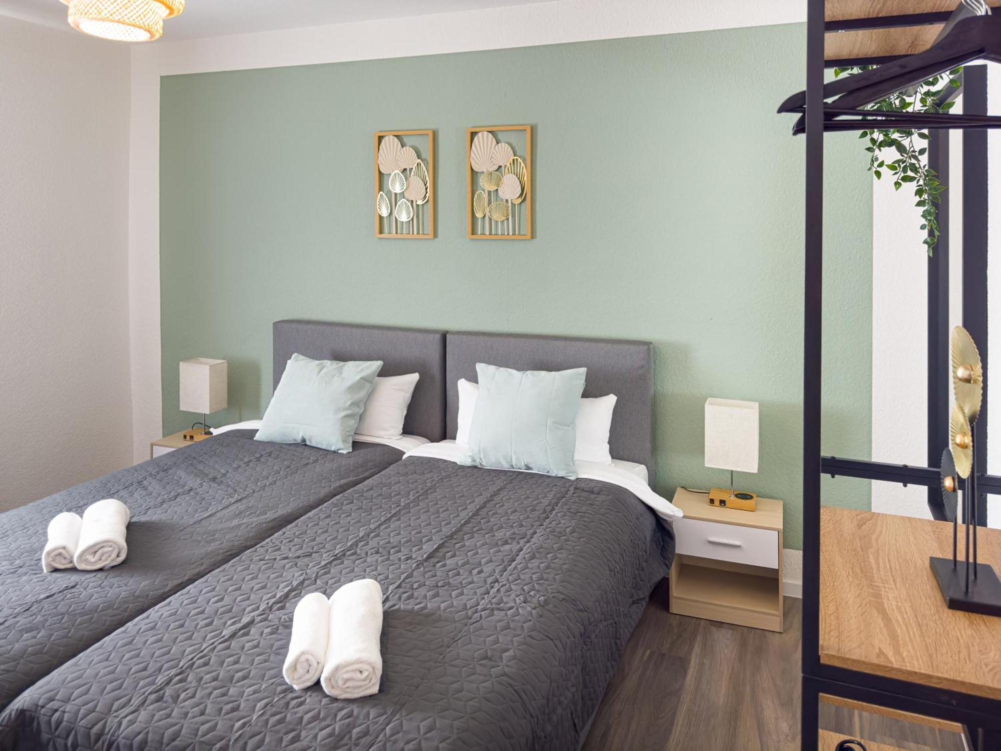 Immostay M#6 Maisonette- Apartment, Wifi & Parken, Parkanlage, 4k Tv Apartment *
